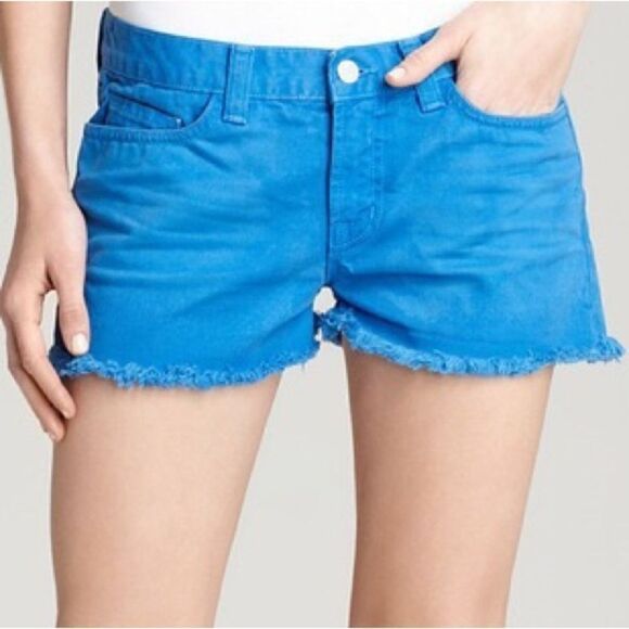 J Brand Blue Bonnet Cut Off Shorts Size 27/4 - Bright and Vibrant Color! 💙 - Picture 1 of 9